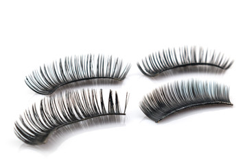 Eyelash used on white background