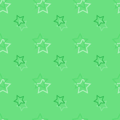 Seamless background pattern with colored diverse stars.