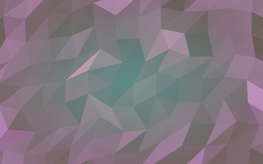 Abstract triangle geometrical purple background. Geometric origami style with gradient. 3D illustration
