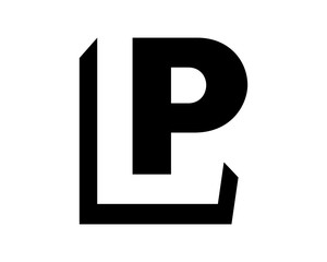 black silhouette initial typography alphabet font typeset logotype image vector icon