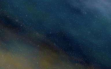 Colorful and beautiful space background. Outer space. Starry outer space texture. 3D illustration