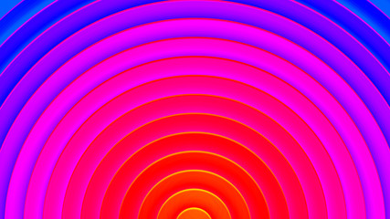 Background with circles in a paper style. With a variety of colors.