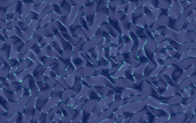 Obraz premium Graphic illustration - liquid pattern dark blue color. Modern abstract background. Design wallpaper. 3D illustration