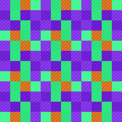 Seamless pattern background from a variety of multicolored squares.