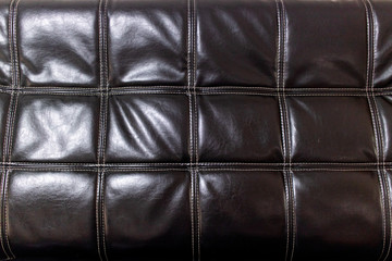 革製の黒いソファのテクスチャー_3