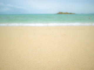 Tropical Idyllic ocean Blue sky and beautiful Beach in vacation time
