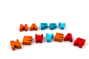 Obraz premium English alphabet to write the new year.