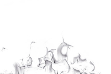 Abstract fire on white background
