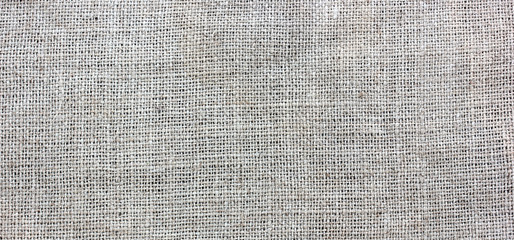 Burlap, fabric texture. The view from the top.