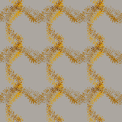 Seamless pattern background with multi-colored wavy lines.