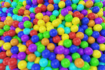 Fototapeta na wymiar Colorful of Circle Ball.3D illustrator 