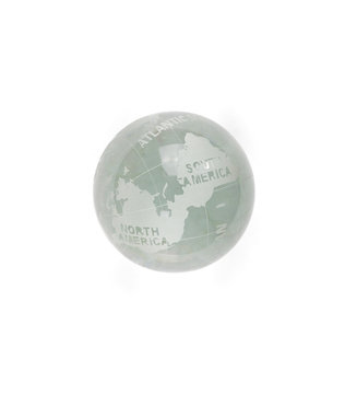 glass crystal globe on a white background