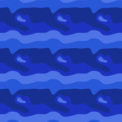 Seamless pattern background of multicolored lines with scribbler.