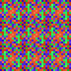 Seamless pattern background from a variety of multicolored squares.