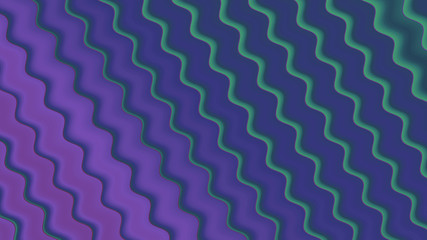 Background with a variety of multicolored waves in a paper style.