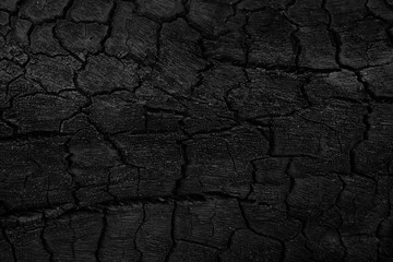 Close up Surface of charcoal