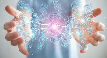 Businessman using 3D rendering digital paragraph law symbol