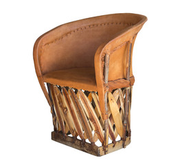 Artisan leather seat equipal