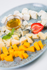 cheese plate with oil