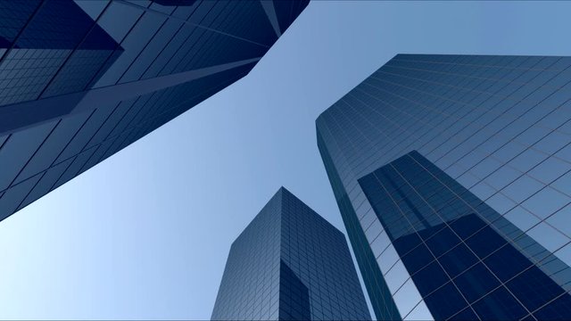 City Buildings With Blue Sky 01