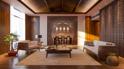 Japanese design. Japanese interior. Modern japan interior design