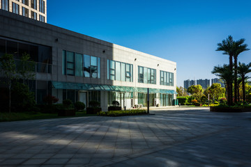 modern office buildings