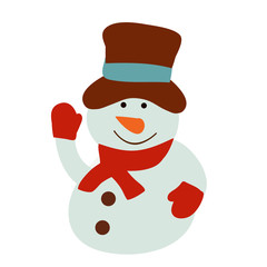 new year snowman