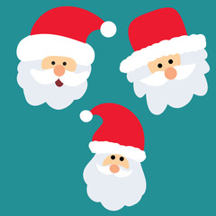 new year, Santa Claus, face