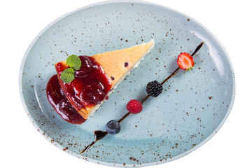 casserole with berries