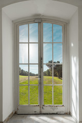 French door with a nature view (contains clipping path)