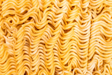 close up of instant noodle texture