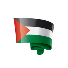 Palestine flag, vector illustration on a white background