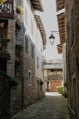 Strade del borgo medievale Italiano