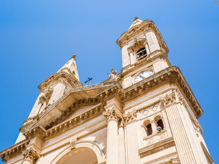 Fototapeta na wymiar Cathedral of Alberobello, Puglia, Italy