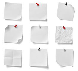 note paper push pin message