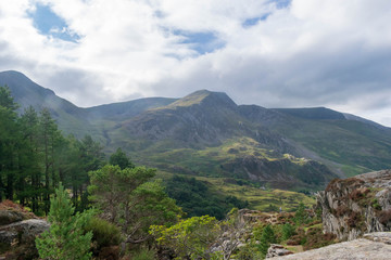 Fototapeta na wymiar Mountains in Snowdonia
