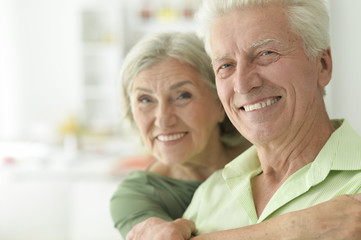 Portrait of a happy mature couple smiling
