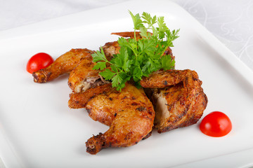Roasted chicken