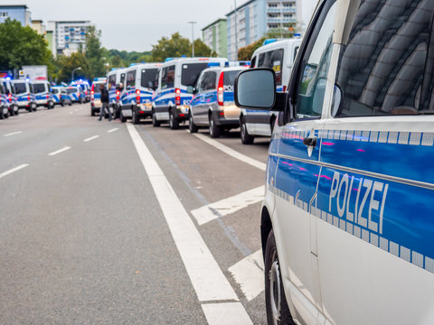 Gro&szlig;einsatz der Polizei