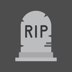 gravestone with rip alphabet, Halloween related icon