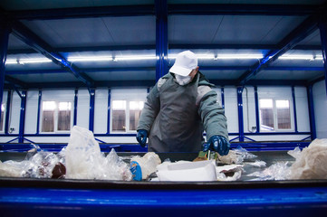 Waste recycling factory