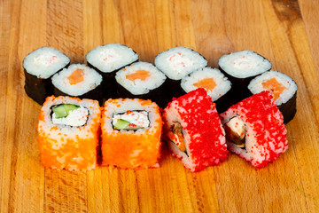 Japan sushi and roll