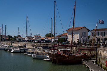 Fototapeta na wymiar La Flotte harbour, Ile-de-Re, France