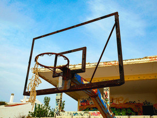 Abandoned Basketball Ring
