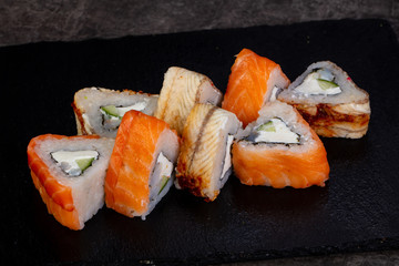 Japanese roll with eel