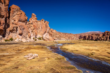 Valley of rocks in Bolivia