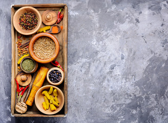 Obraz na płótnie Canvas Mix indian spices