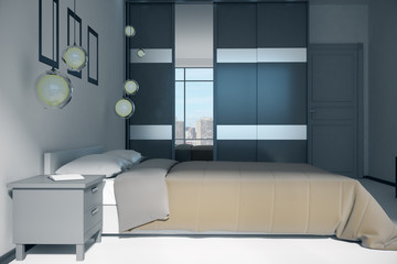 Stylish bedroom interior