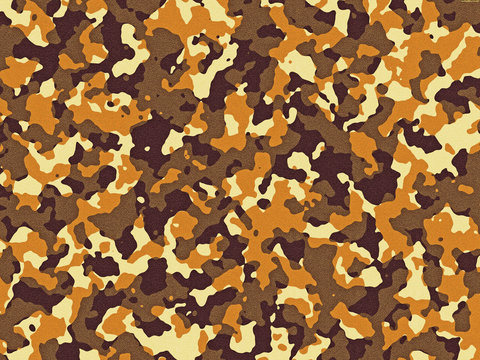 Brown And Orange Camouflage Pattern