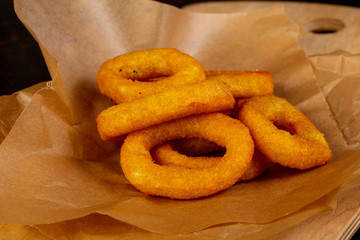 Fried squid rings